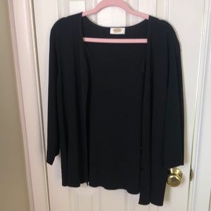 Talbots Black Cardigan